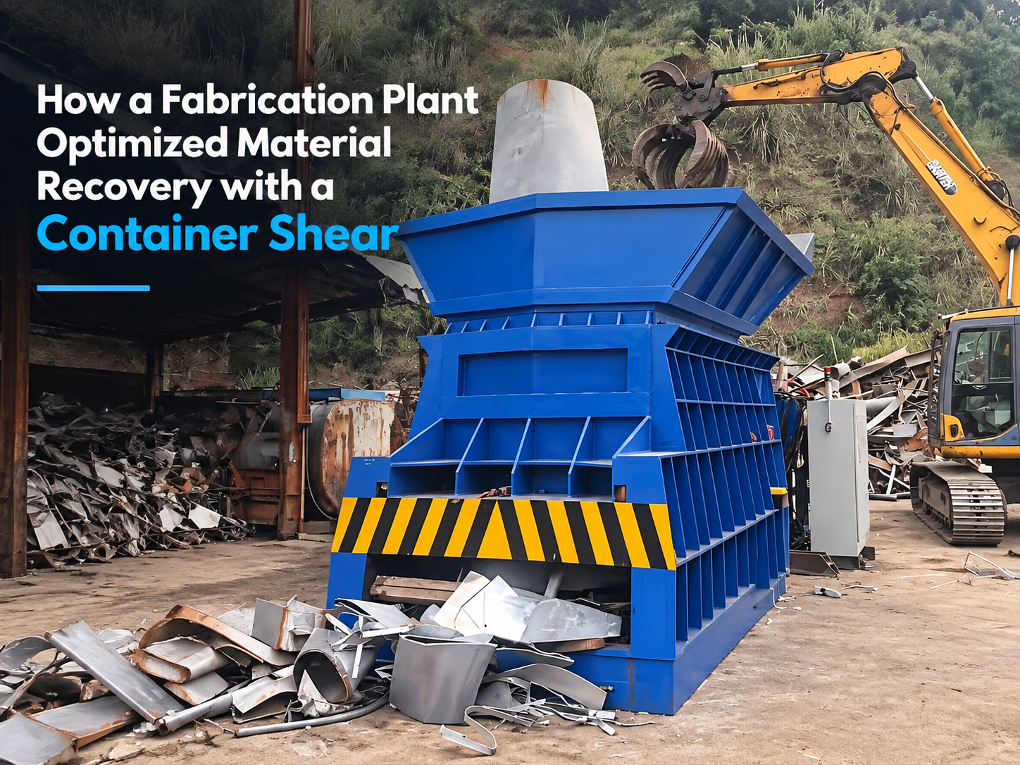 how a fabrication plant optimized material recovery with a container shear 1