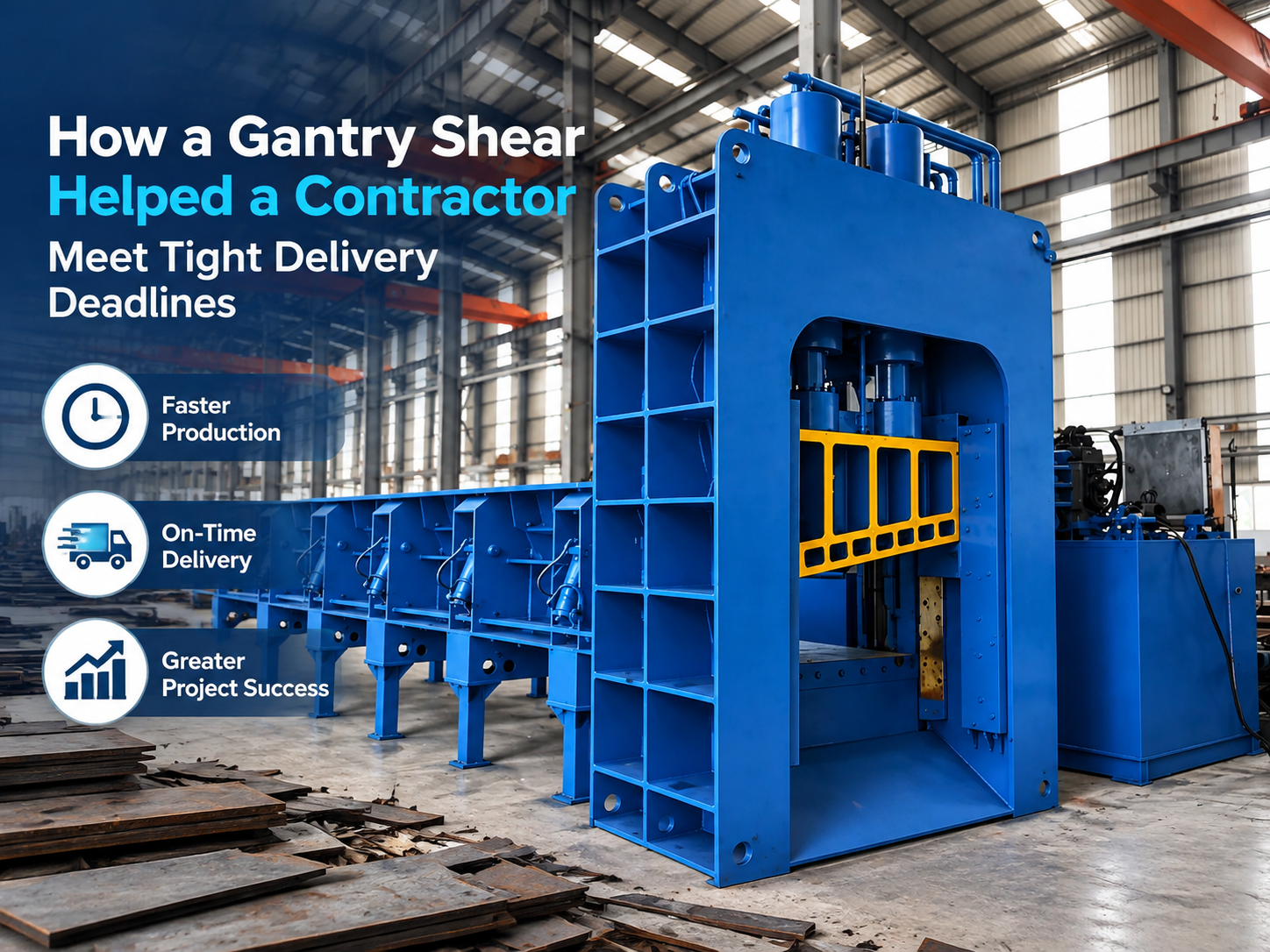 how a gantry shear helped a contractor meet tight delivery deadlines a case study