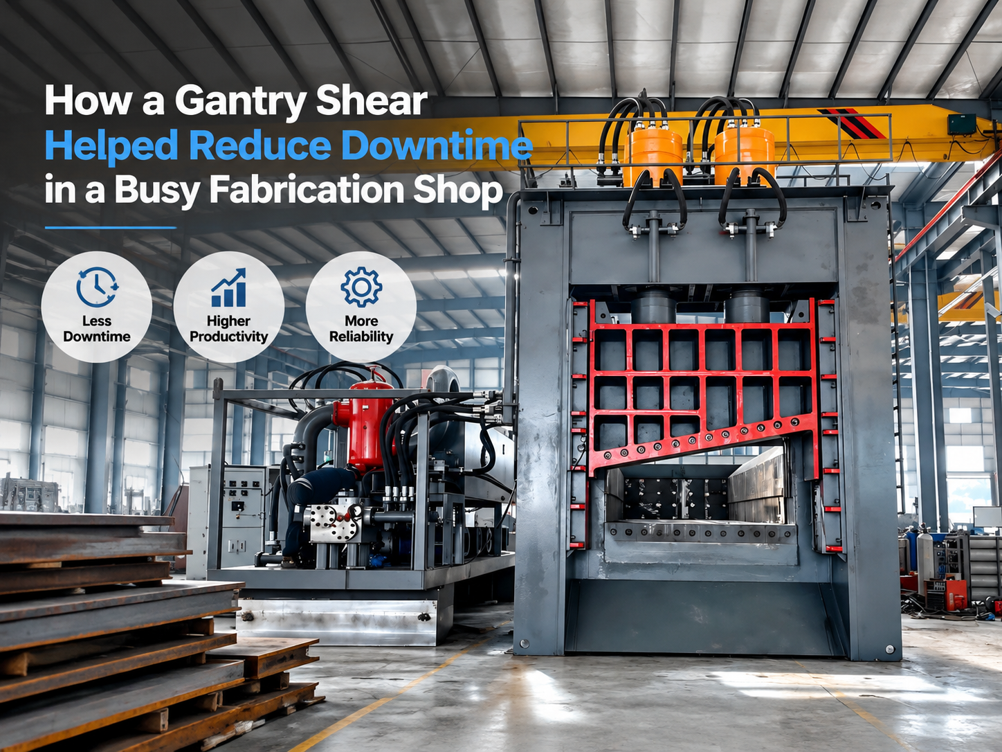 how a gantry shear helped reduce downtime in a busy fabrication shop a harsle case study