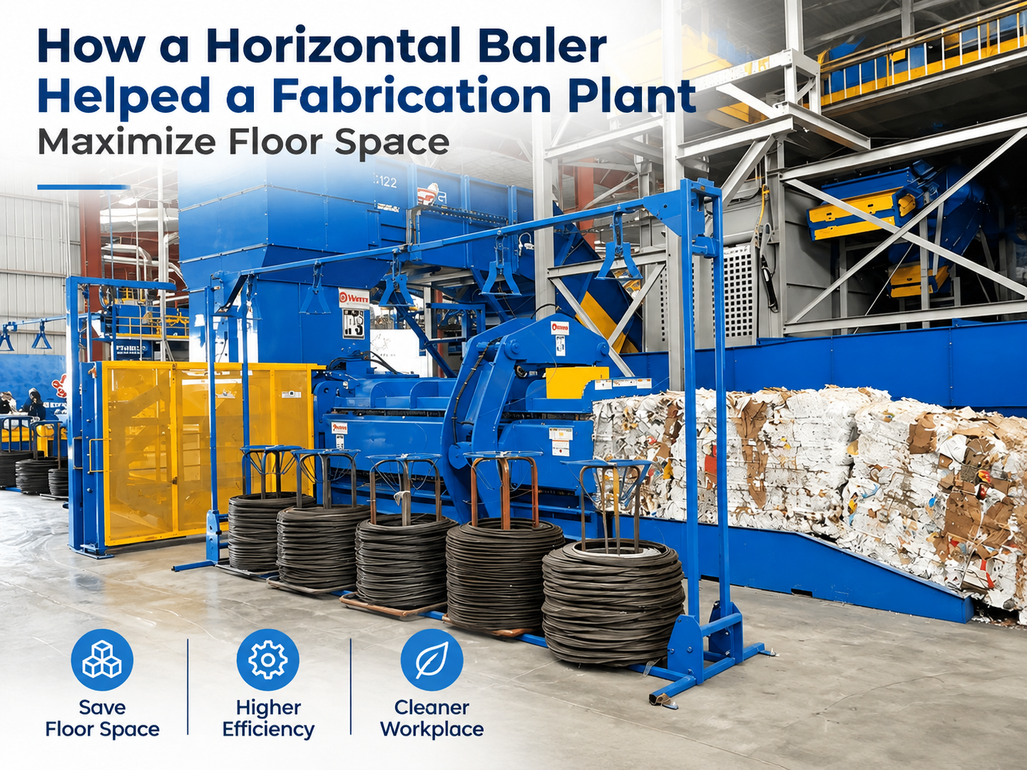how a horizontal baler helped a fabrication plant maximize floor space a harsle case study