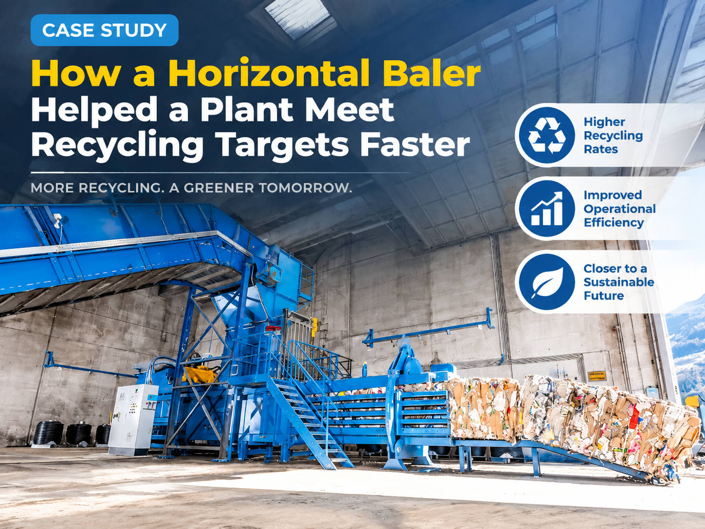 how a horizontal baler helped a plant meet recycling targets faster a harsle case study