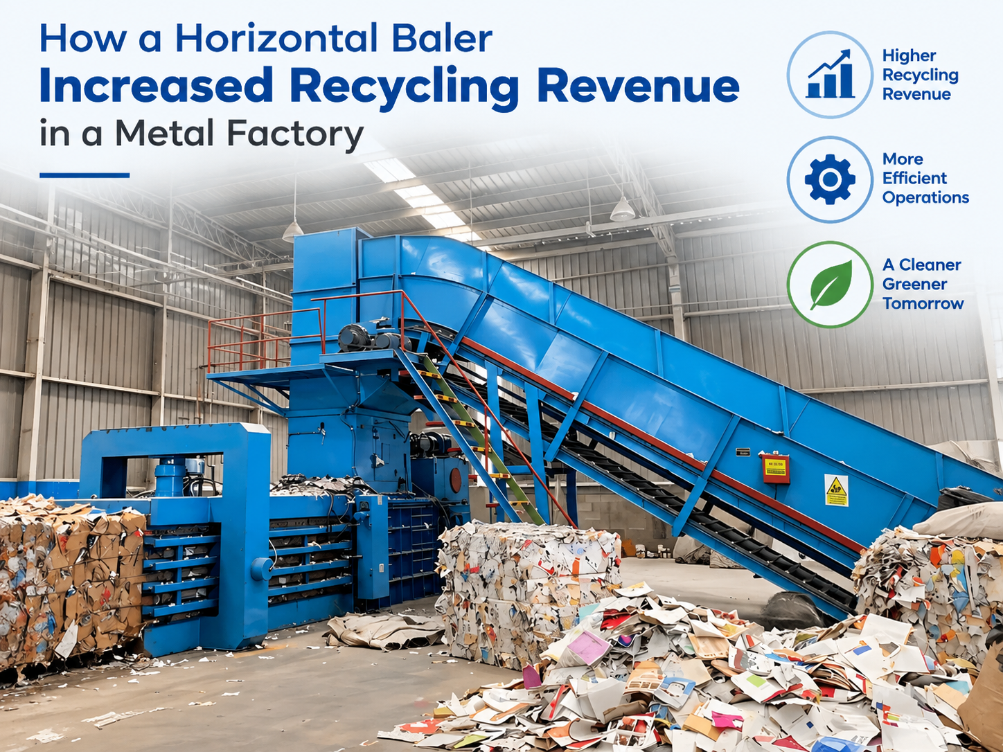 how a horizontal baler increased recycling revenue in a metal factory a comprehensive guid
