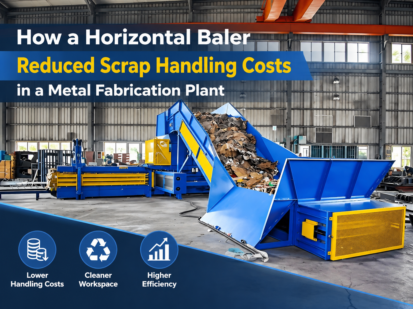 how a horizontal baler reduced scrap handling costs in a metal fabrication plant 1