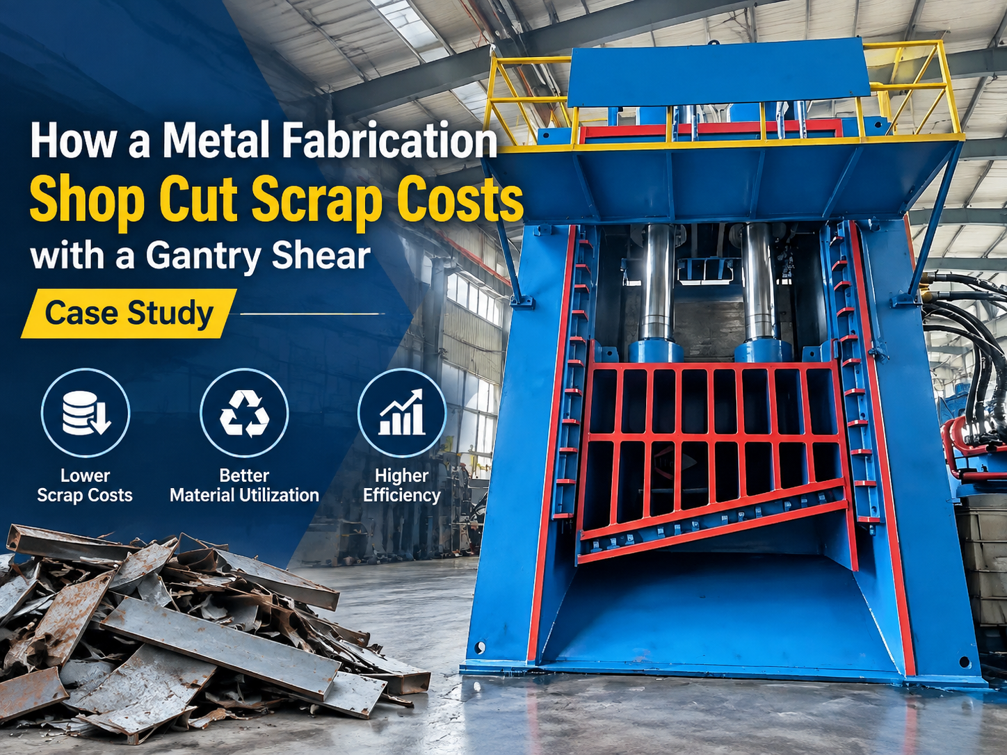 how a metal fabrication shop cut scrap costs with a gantry shear a case study