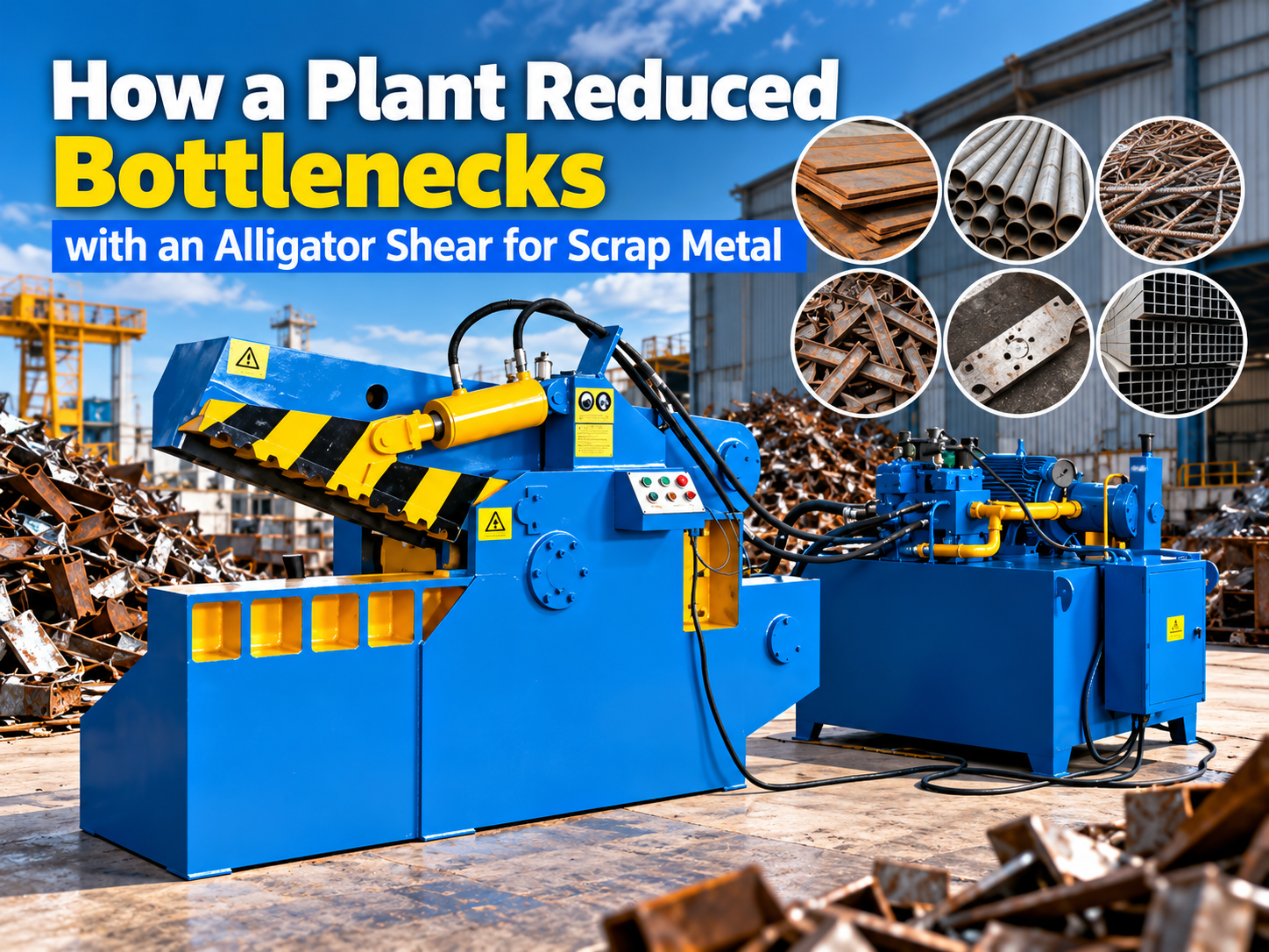 how a plant reduced bottlenecks with an alligator shear for scrap metal a case study