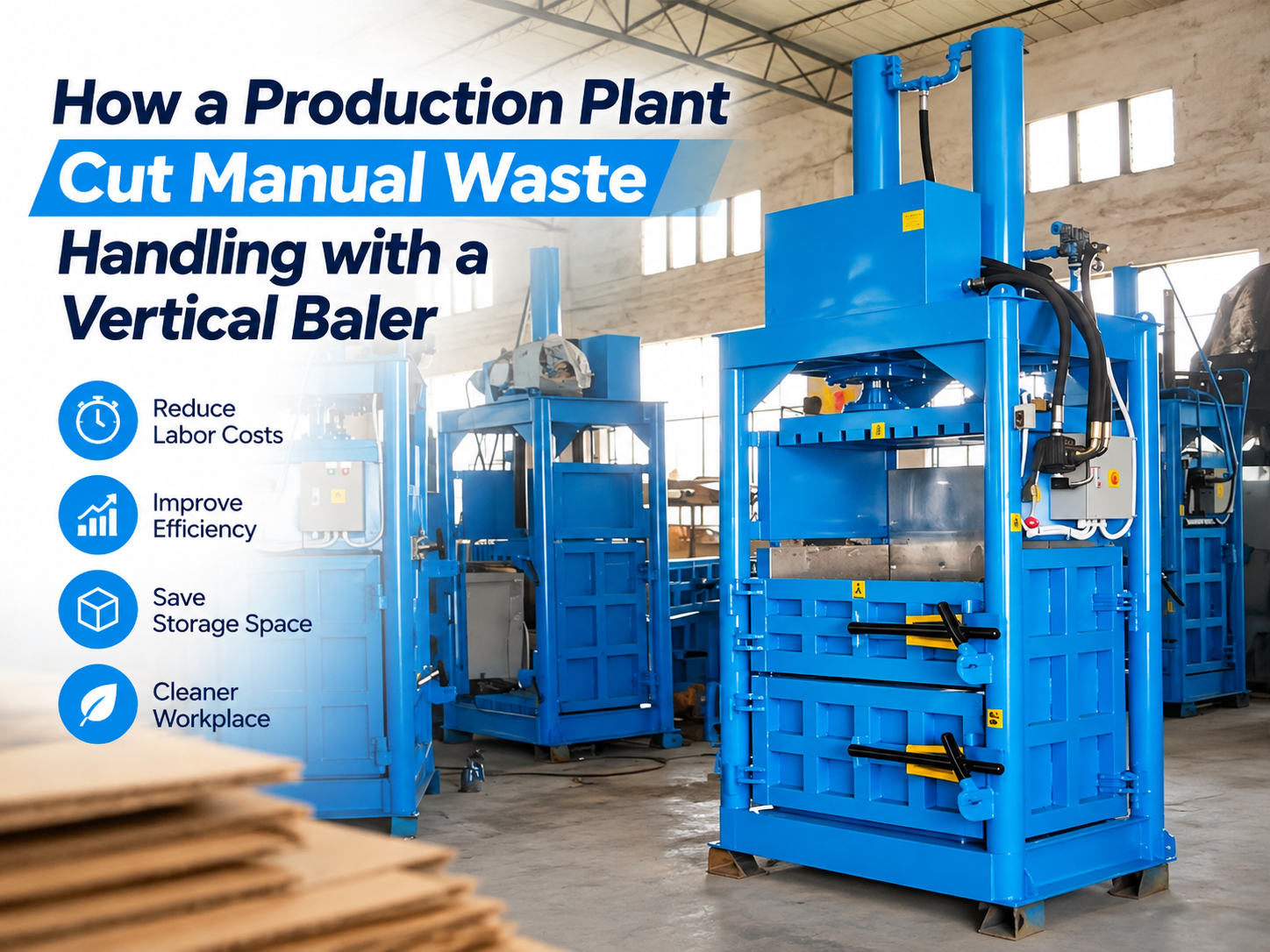 how a production plant cut manual waste handling with a vertical baler a comprehensive gui