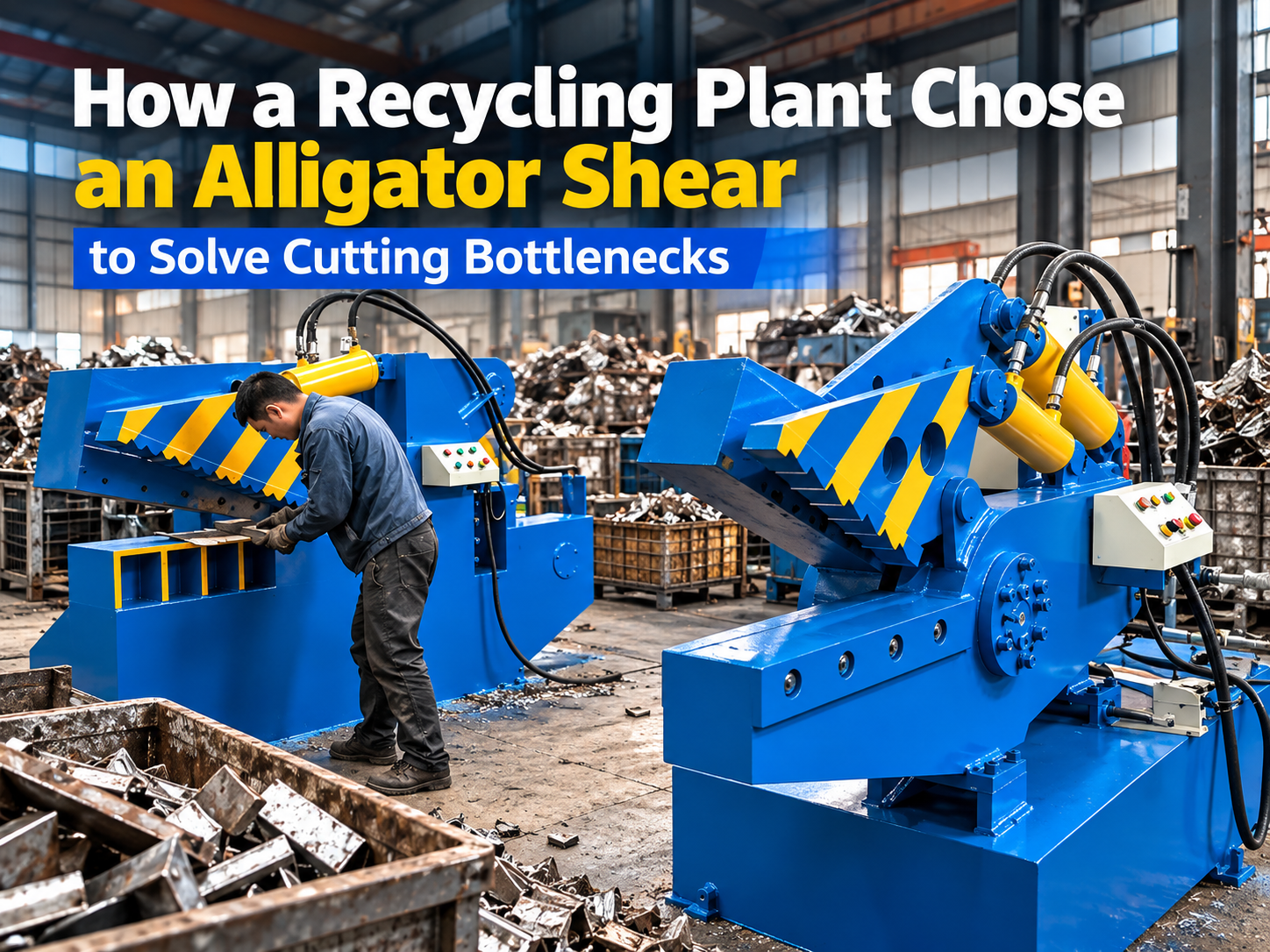 how a recycling plant chose an alligator shear to solve cutting bottlenecks 1