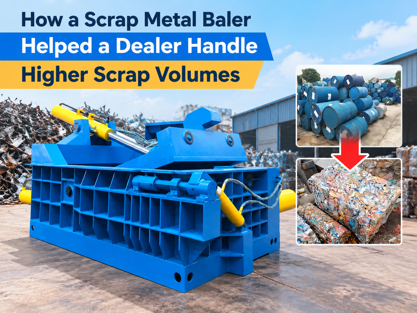 how a scrap metal baler helped a dealer handle higher scrap volumes a case study
