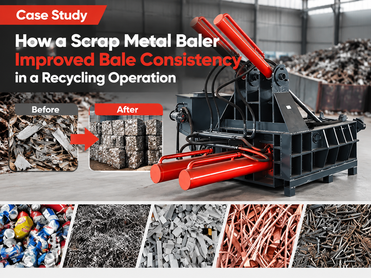 how a scrap metal baler improved bale consistency in a recycling operation a harsle case s