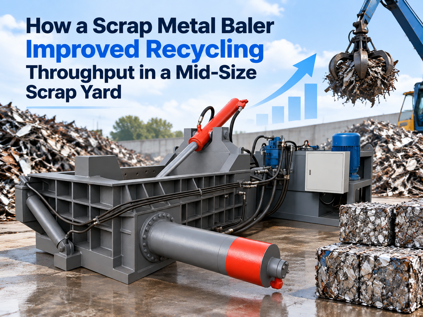 how a scrap metal baler improved recycling throughput in a mid size scrap yard a harsle ca