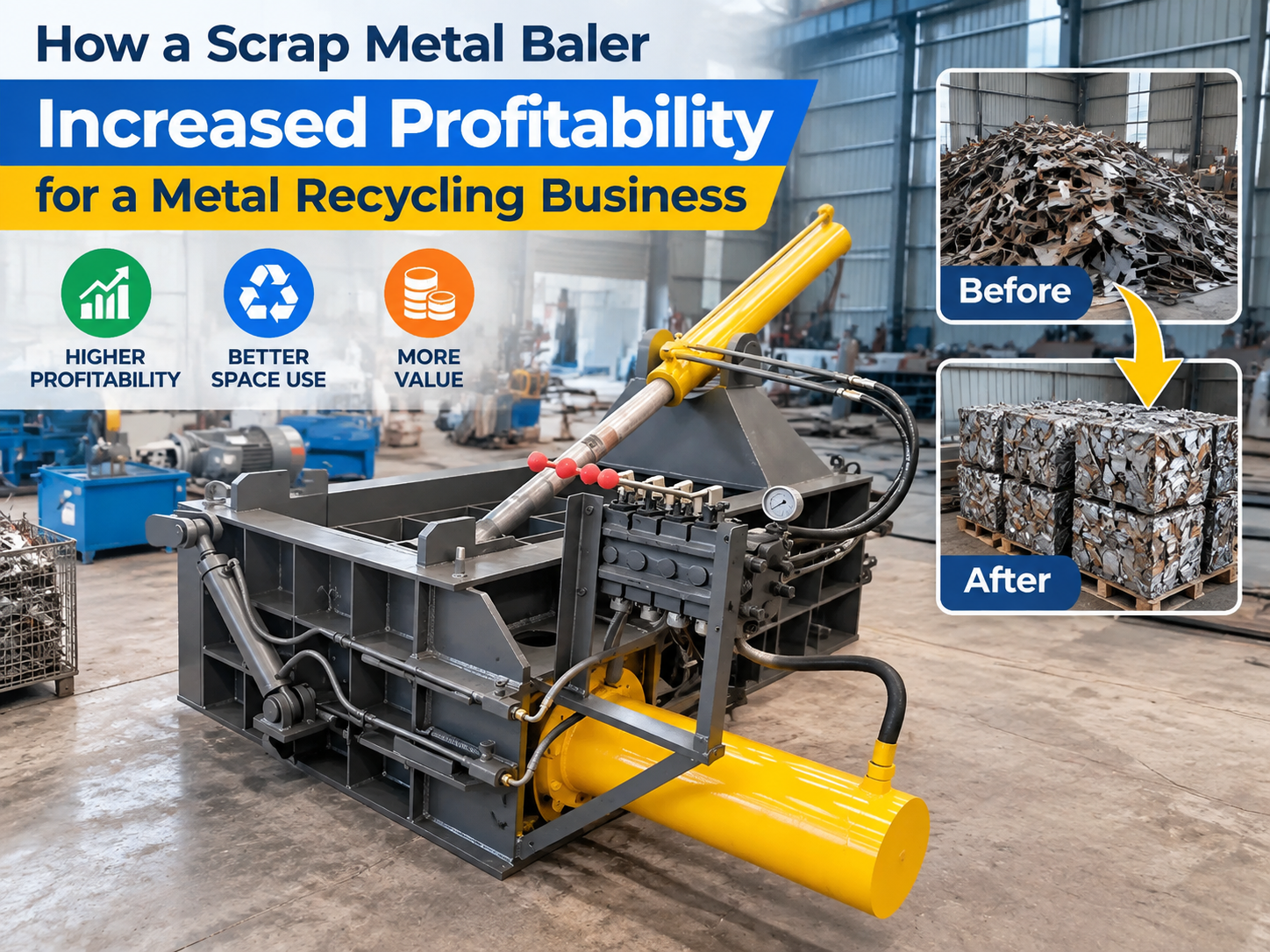 how a scrap metal baler increased profitability for a metal recycling business a comprehen