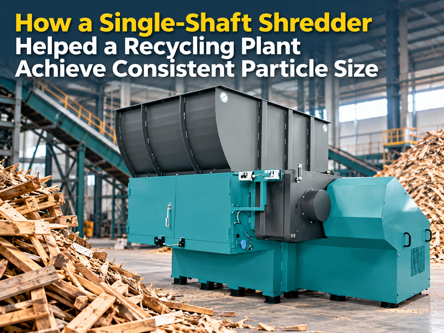 how a single shaft shredder helped a recycling plant achieve consistent particle size 1