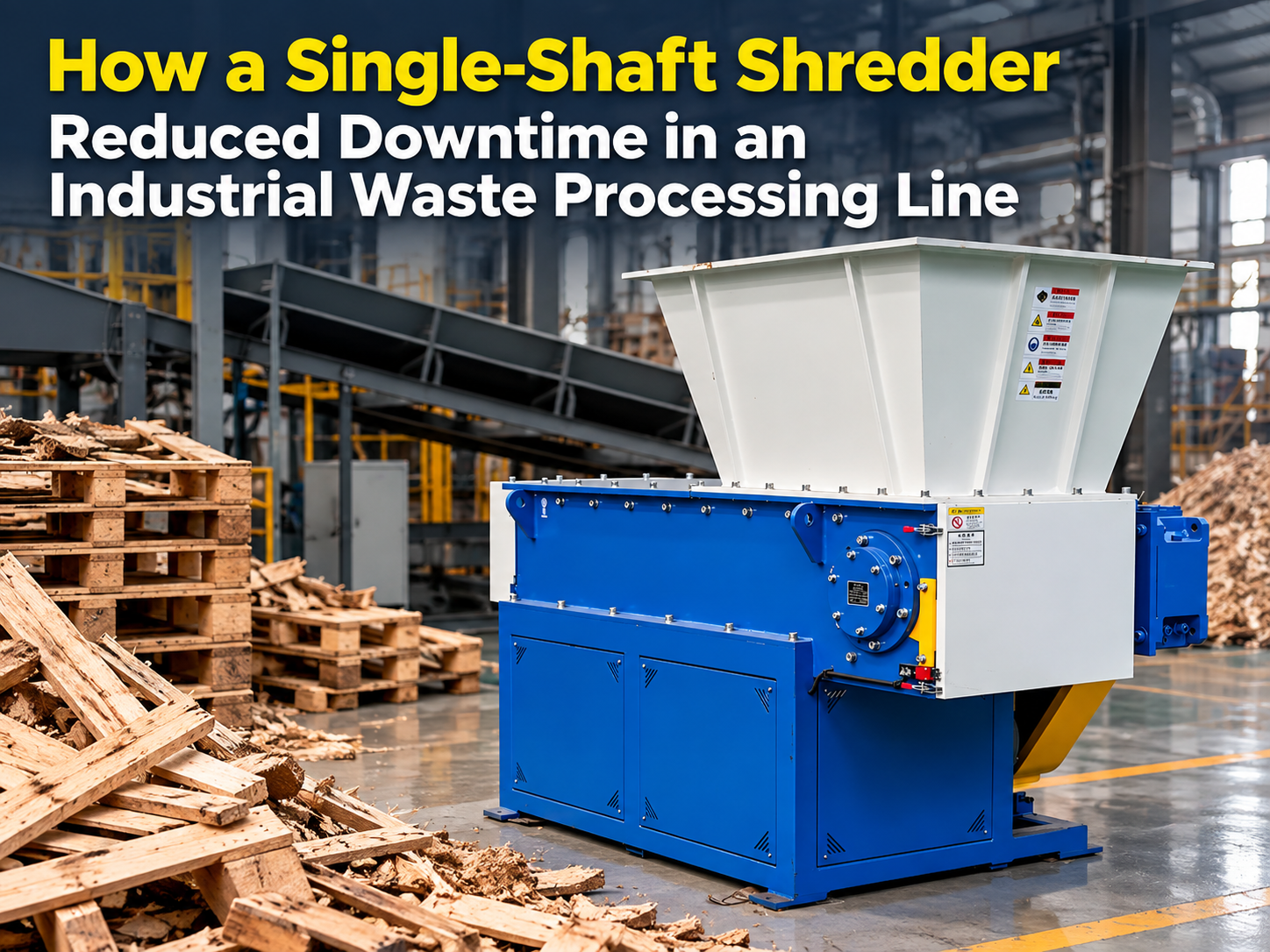 how a single shaft shredder reduced downtime in an industrial waste processing line 1