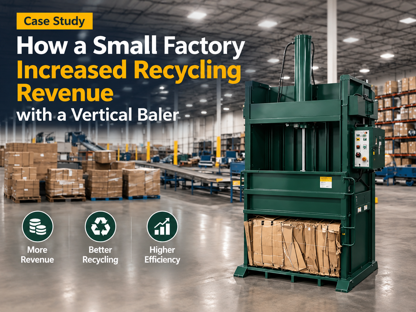 how a small factory increased recycling revenue with a vertical baler 1