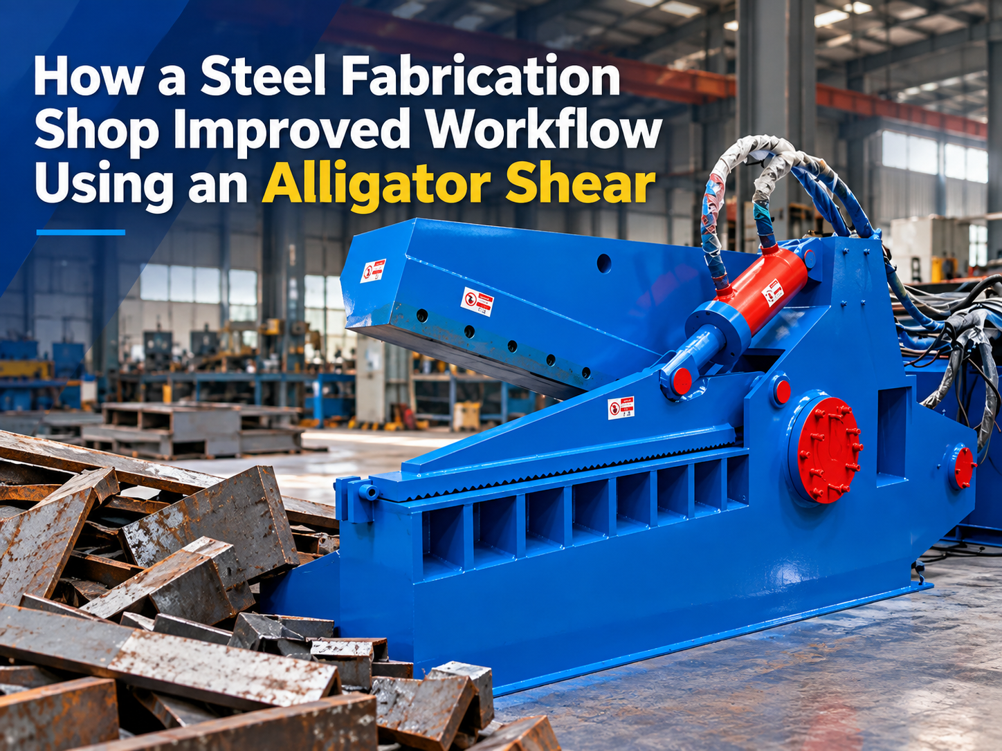 how a steel fabrication shop improved workflow using an alligator shear 1