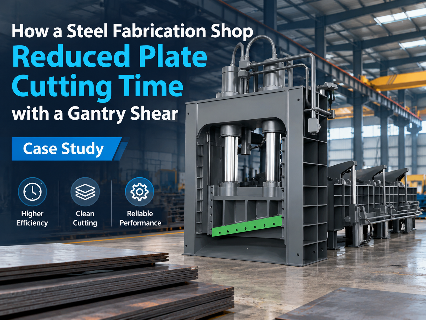 how a steel fabrication shop reduced plate cutting time with a gantry shear a case study