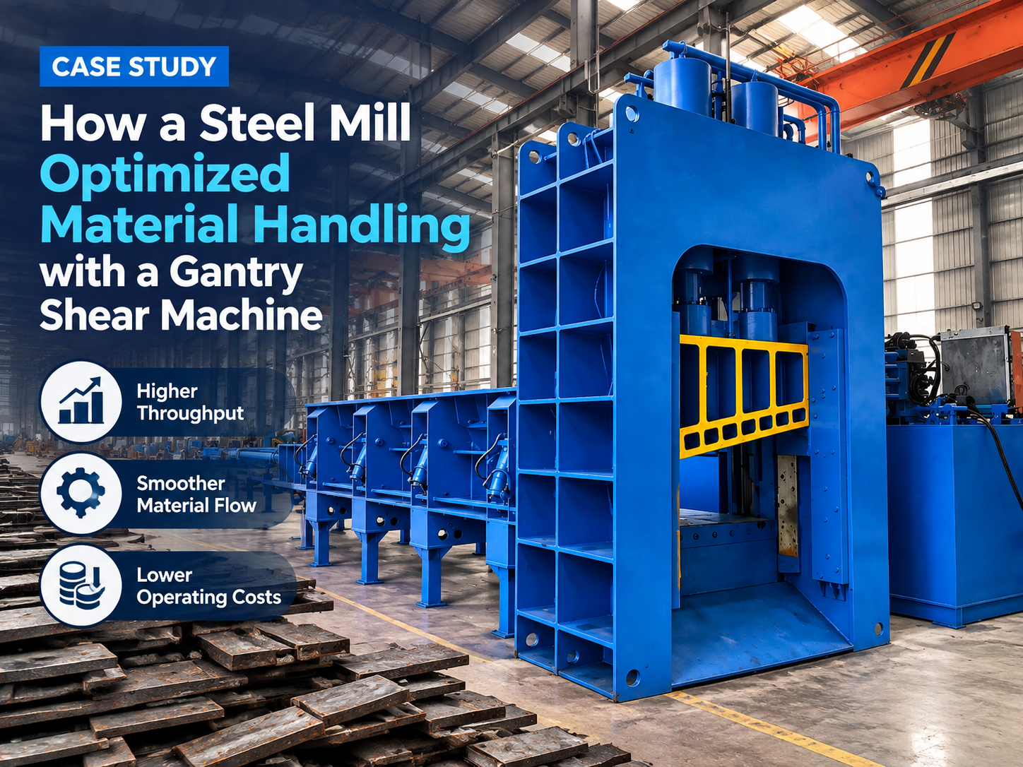 how a steel mill optimized material handling with a gantry shear machine 1