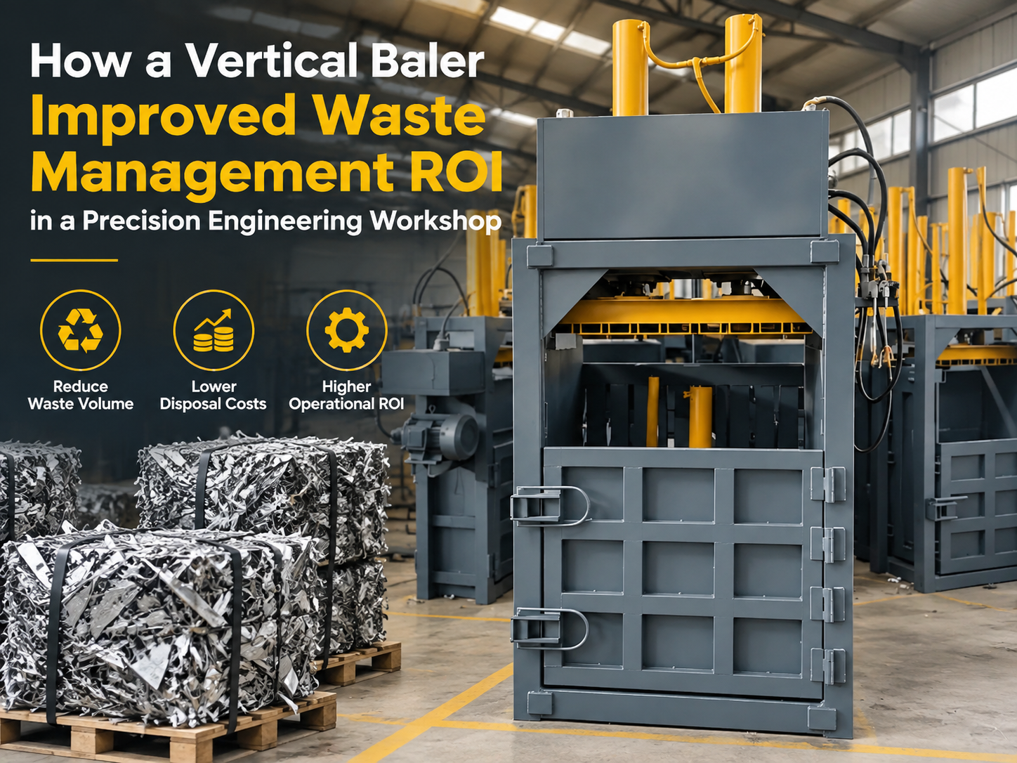how a vertical baler improved waste management roi in a precision engineering workshop 1