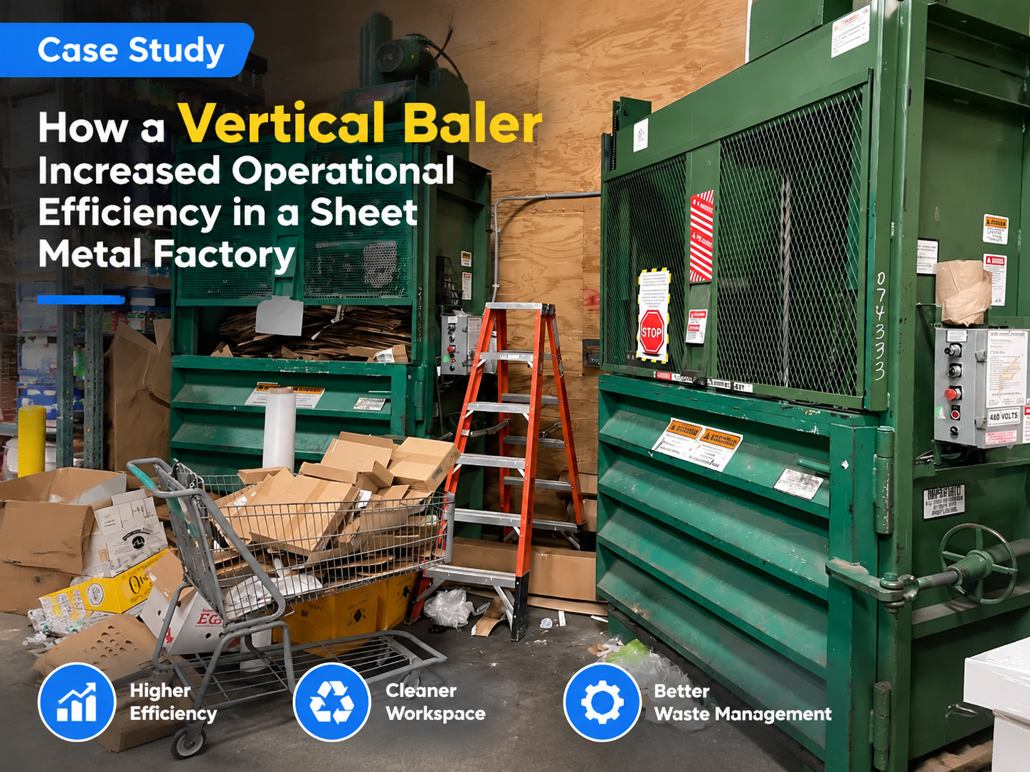 how a vertical baler increased operational efficiency in a sheet metal factory a harsle ca