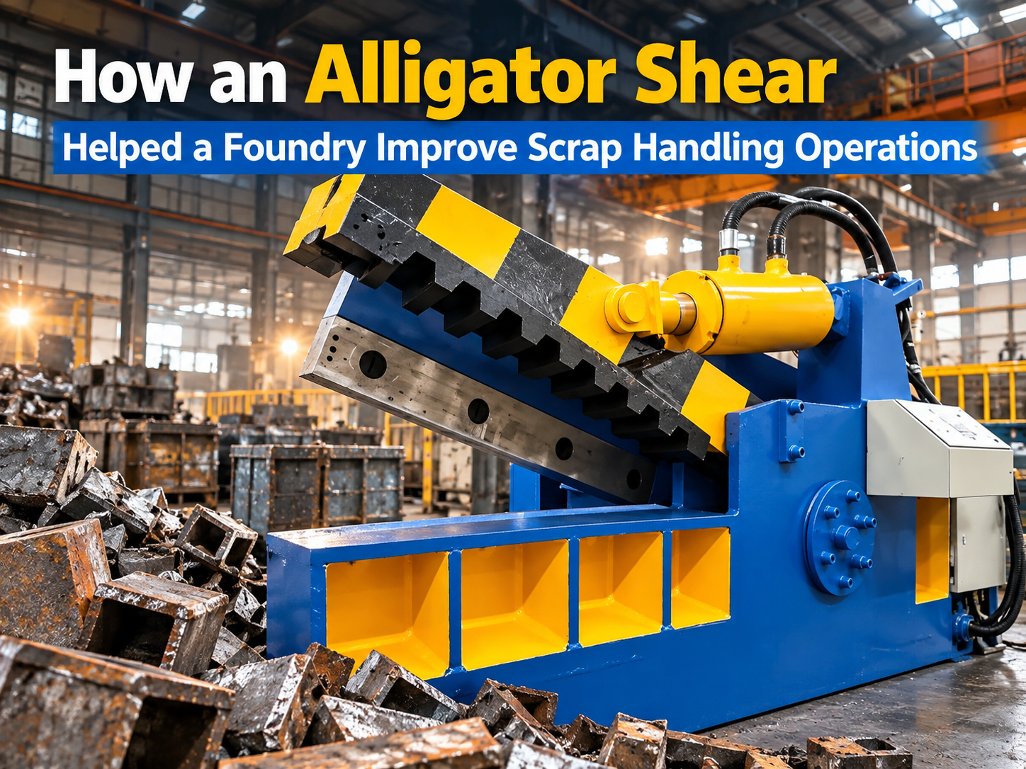 how an alligator shear helped a foundry improve scrap handling operations a comprehensive