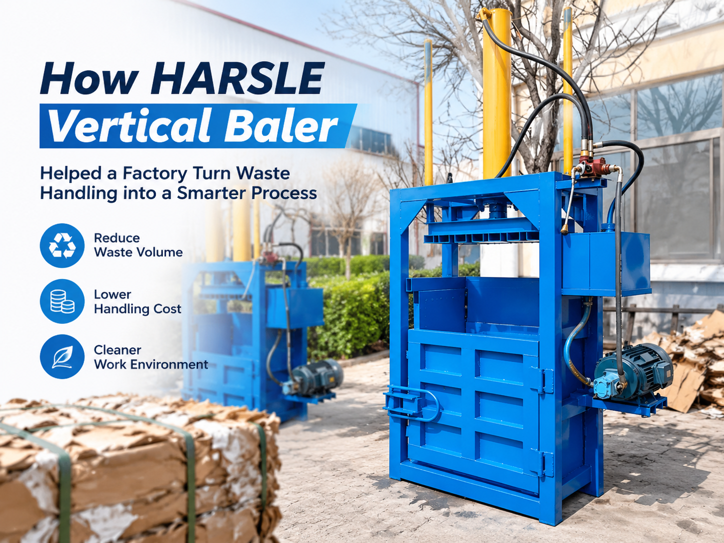 how harsle vertical baler helped a factory turn waste handling into a smarter process 1