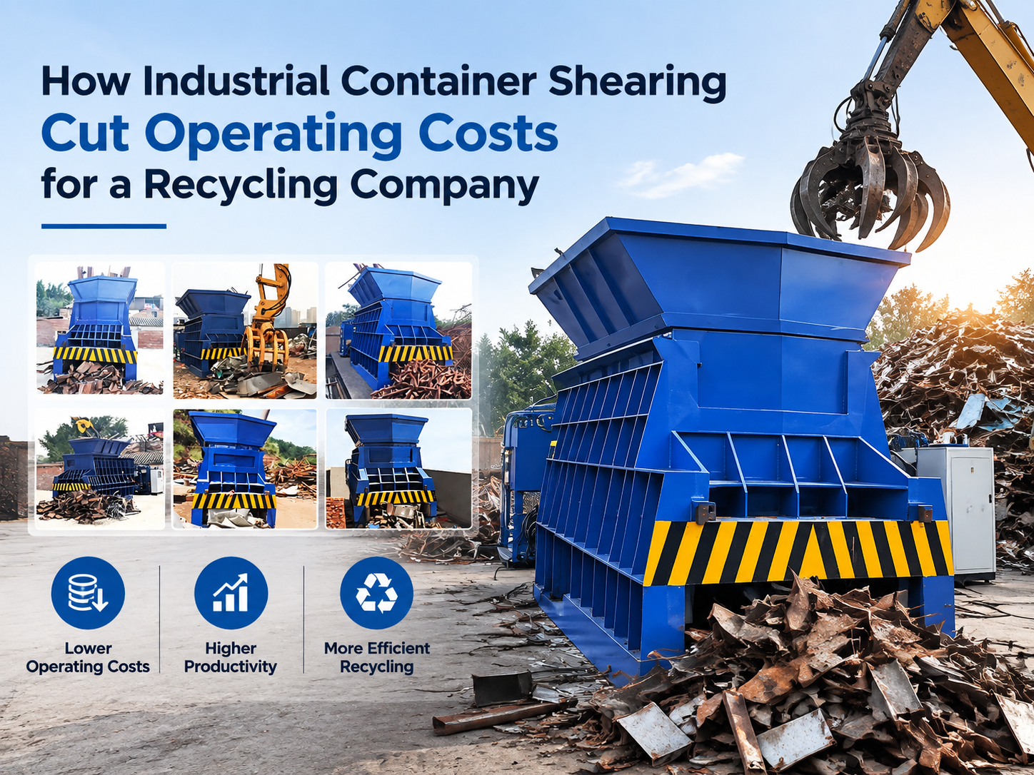 how industrial container shearing cut operating costs for a recycling company a harsle cas
