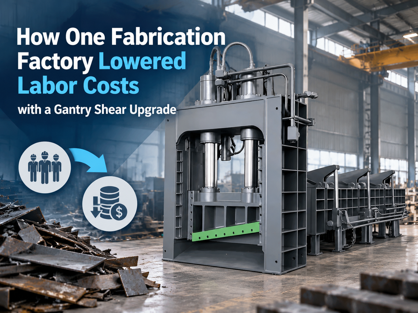 how one fabrication factory lowered labor costs with a gantry shear upgrade 1