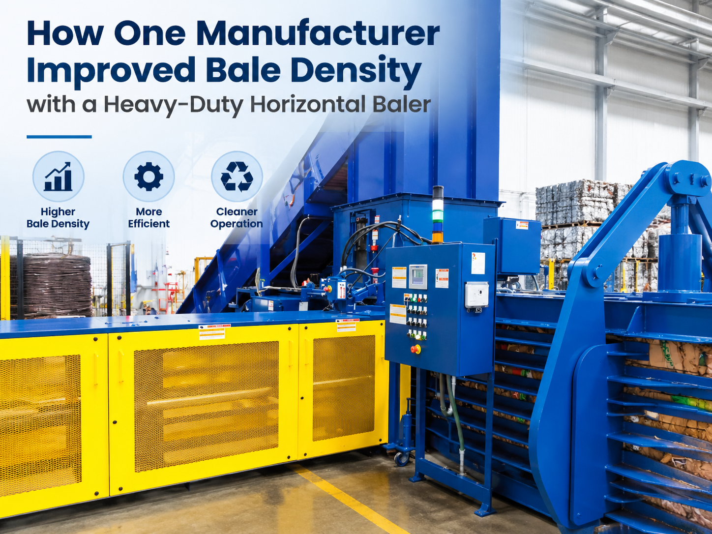 how one manufacturer improved bale density with a heavy duty horizontal baler a harsle cas