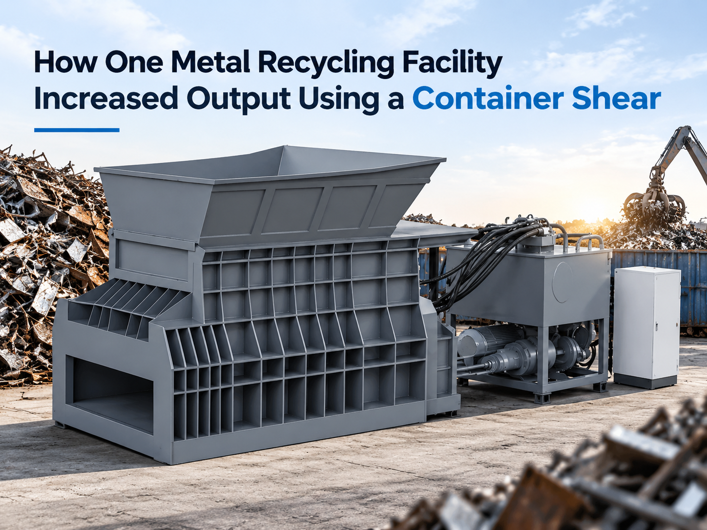 how one metal recycling facility increased output using a container shear 1