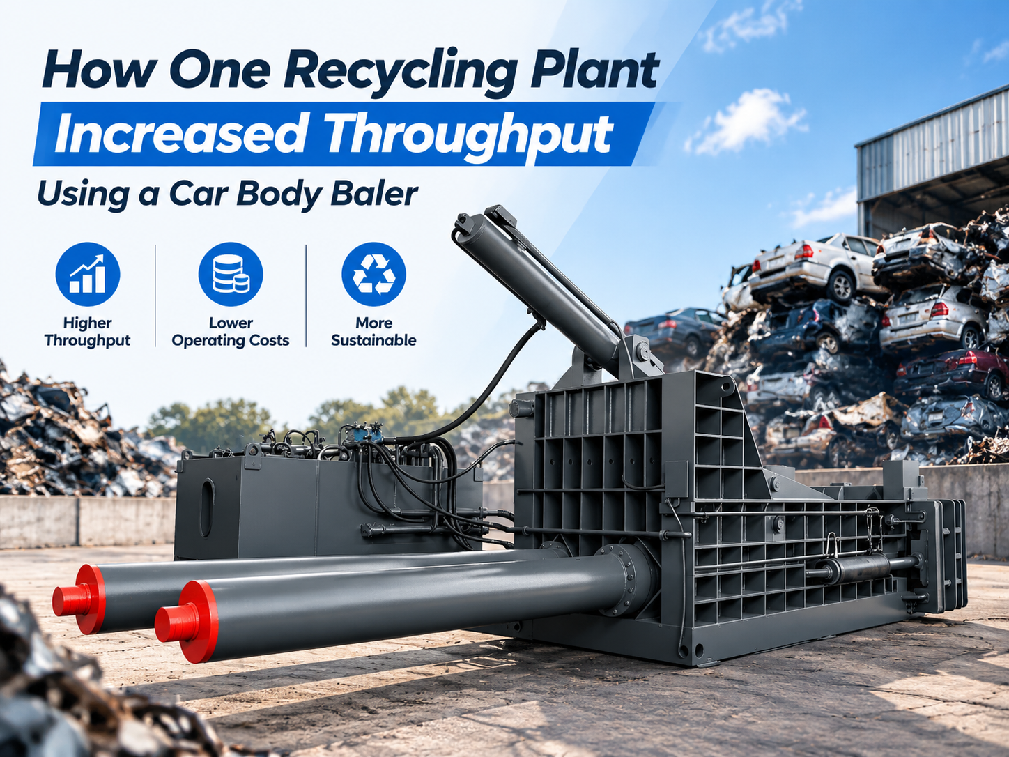 how one recycling plant increased throughput using a car body baler a case study
