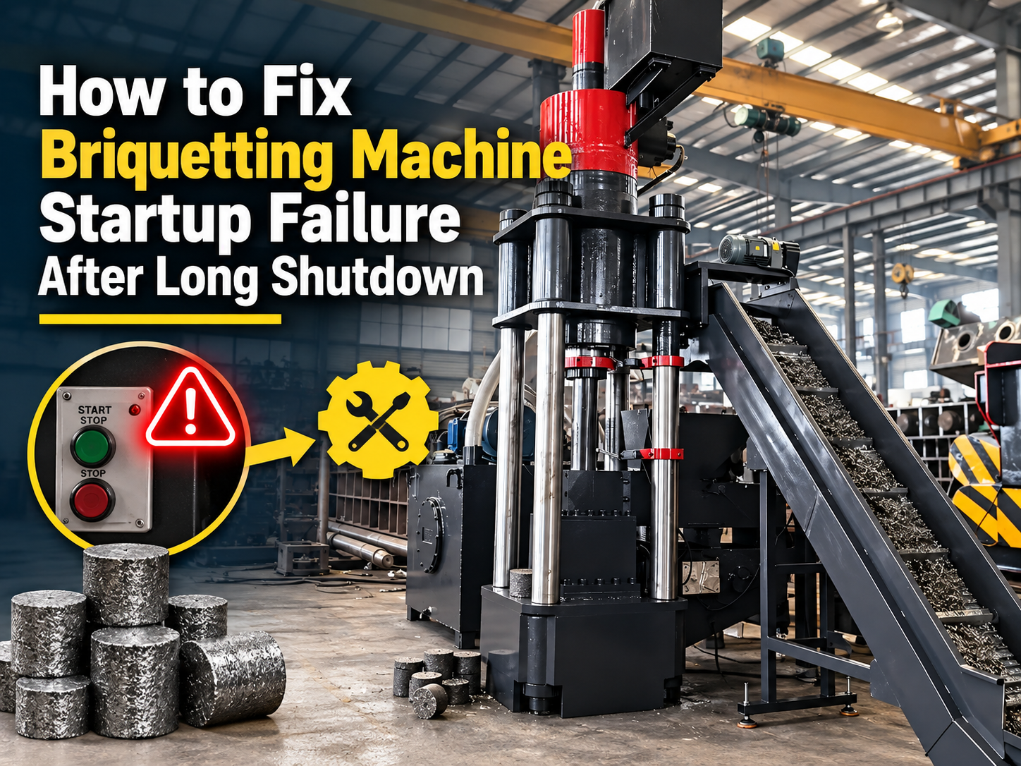 how to fix briquetting machine startup failure after long shutdown a comprehensive mainten