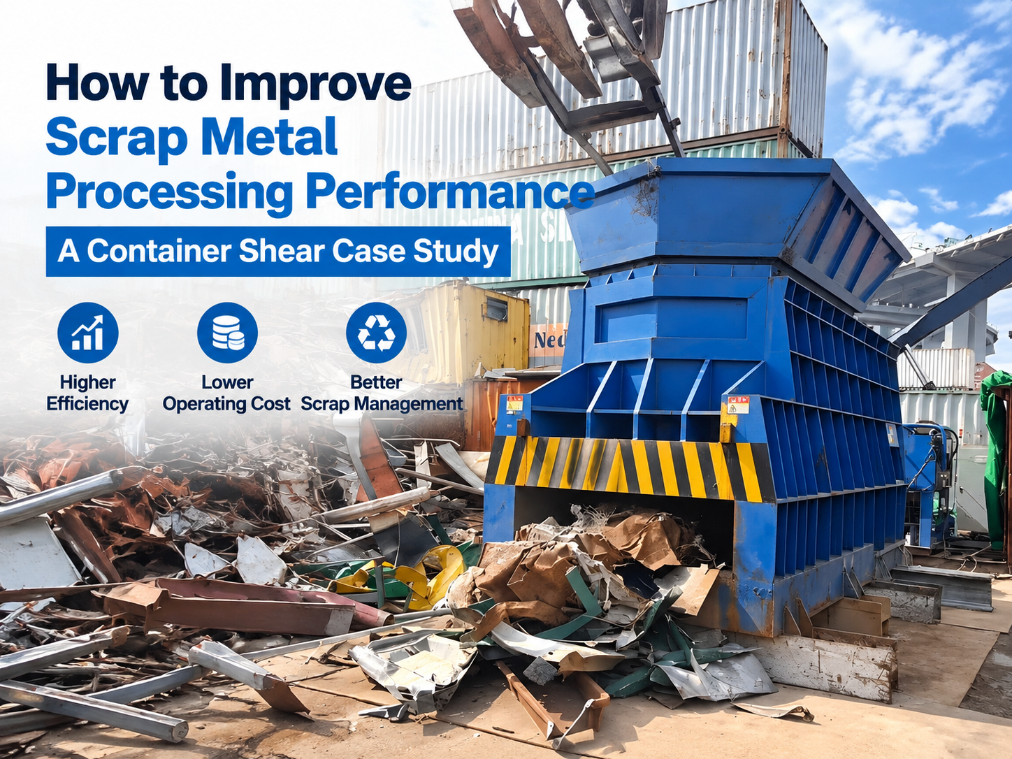 how to improve scrap metal processing performance a container shear case study