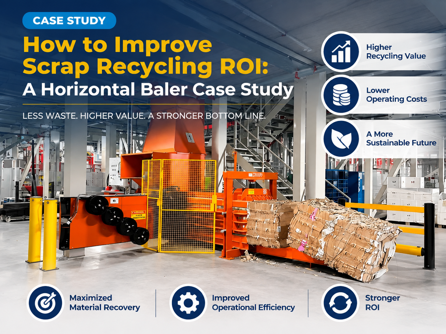 how to improve scrap recycling roi a horizontal baler case study