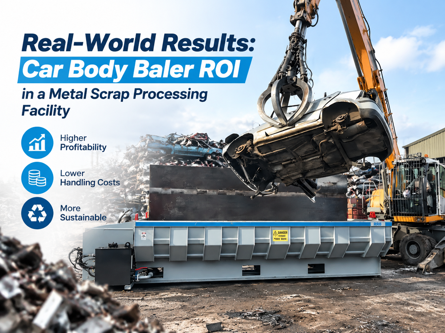 real world results car body baler roi in a metal scrap processing facility