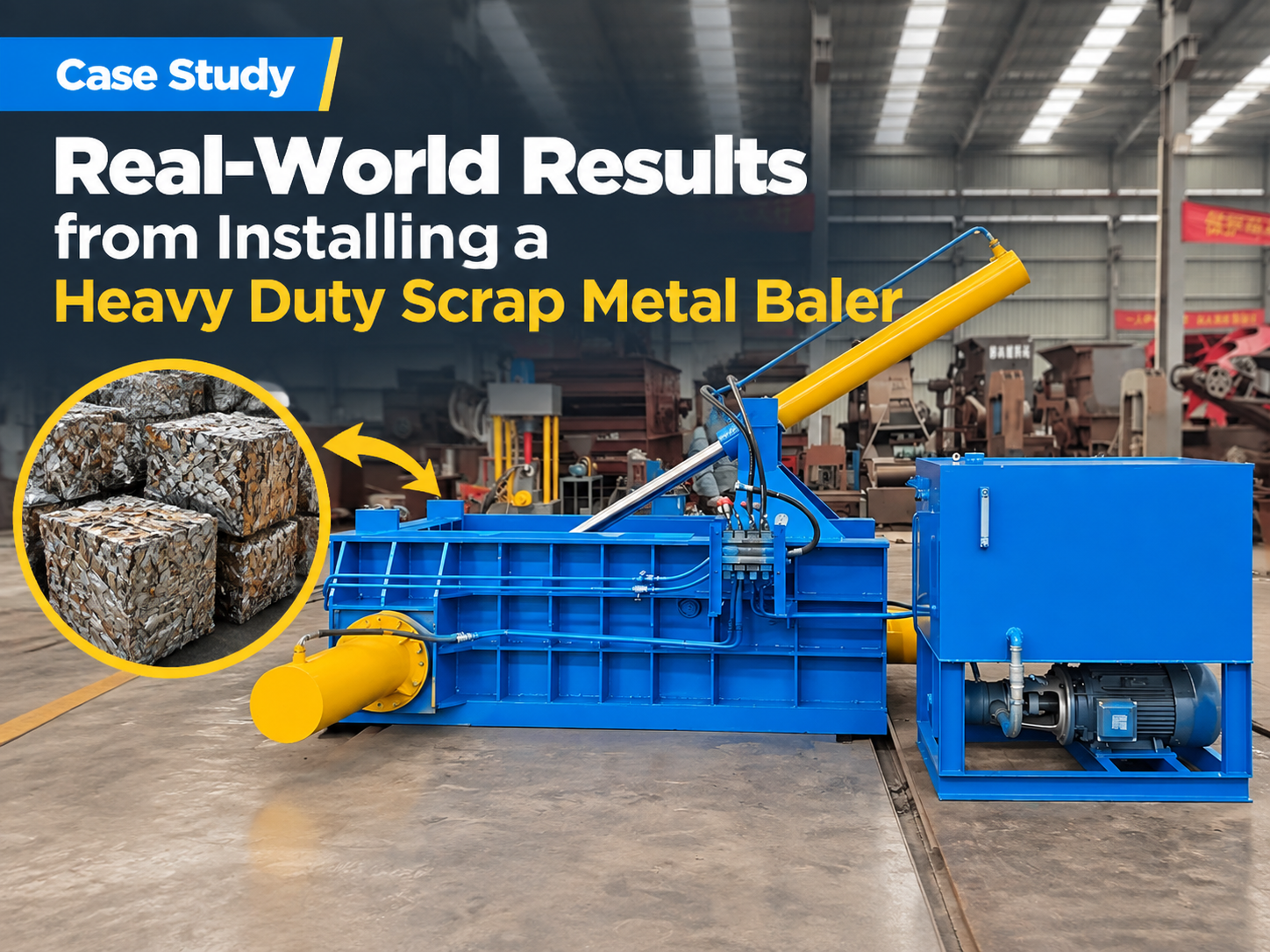 real world results from installing a heavy duty scrap metal baler a comprehensive industri