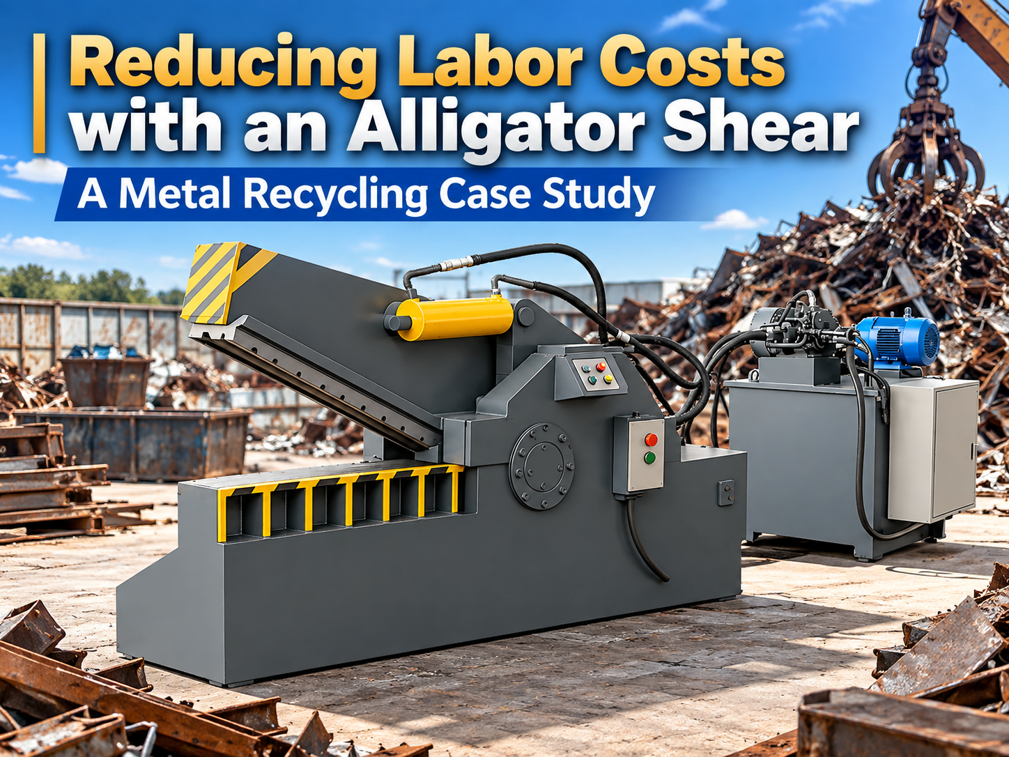 reducing labor costs with an alligator shear a metal recycling case study
