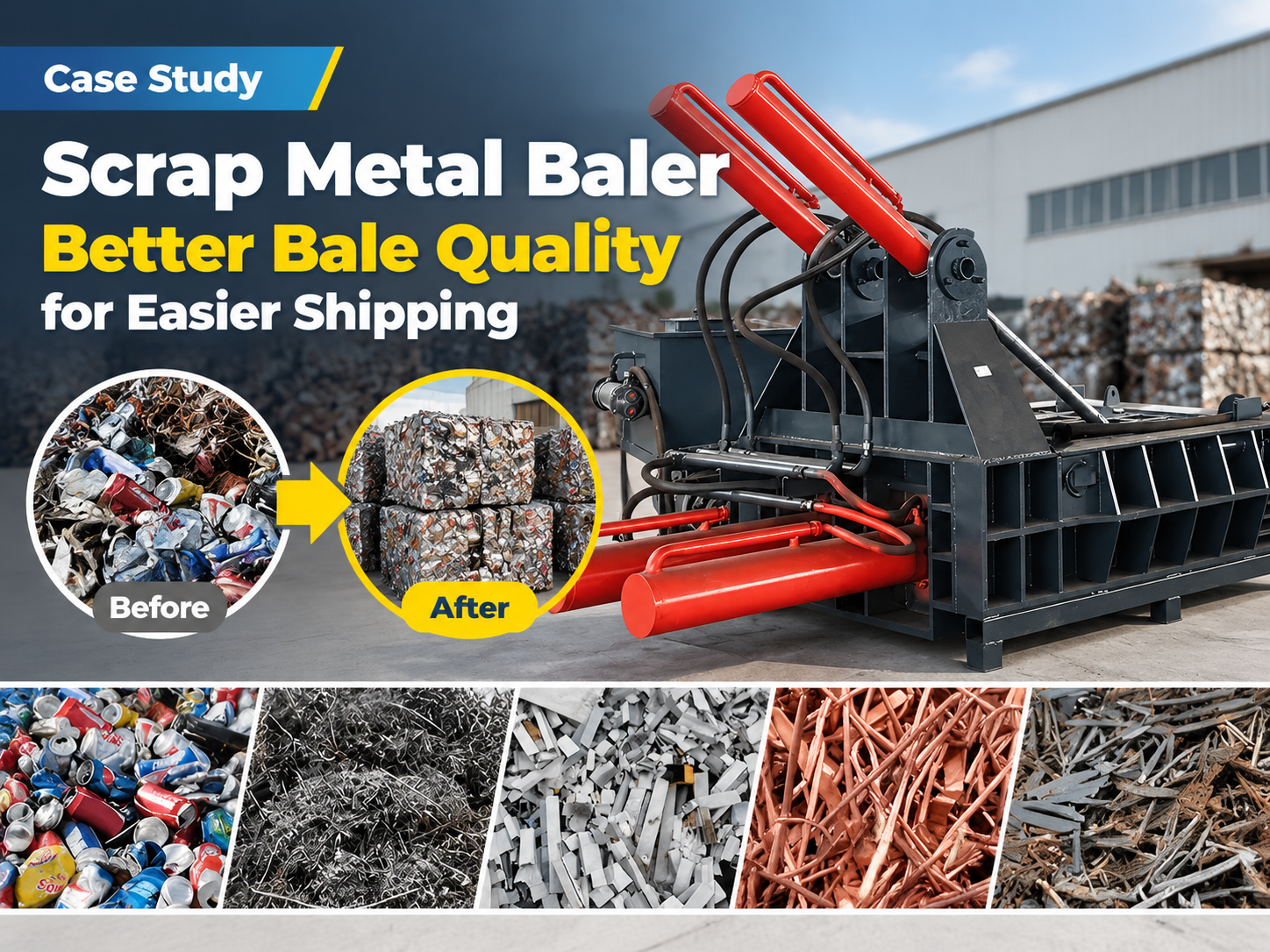 scrap metal baler case study better bale quality for easier shipping