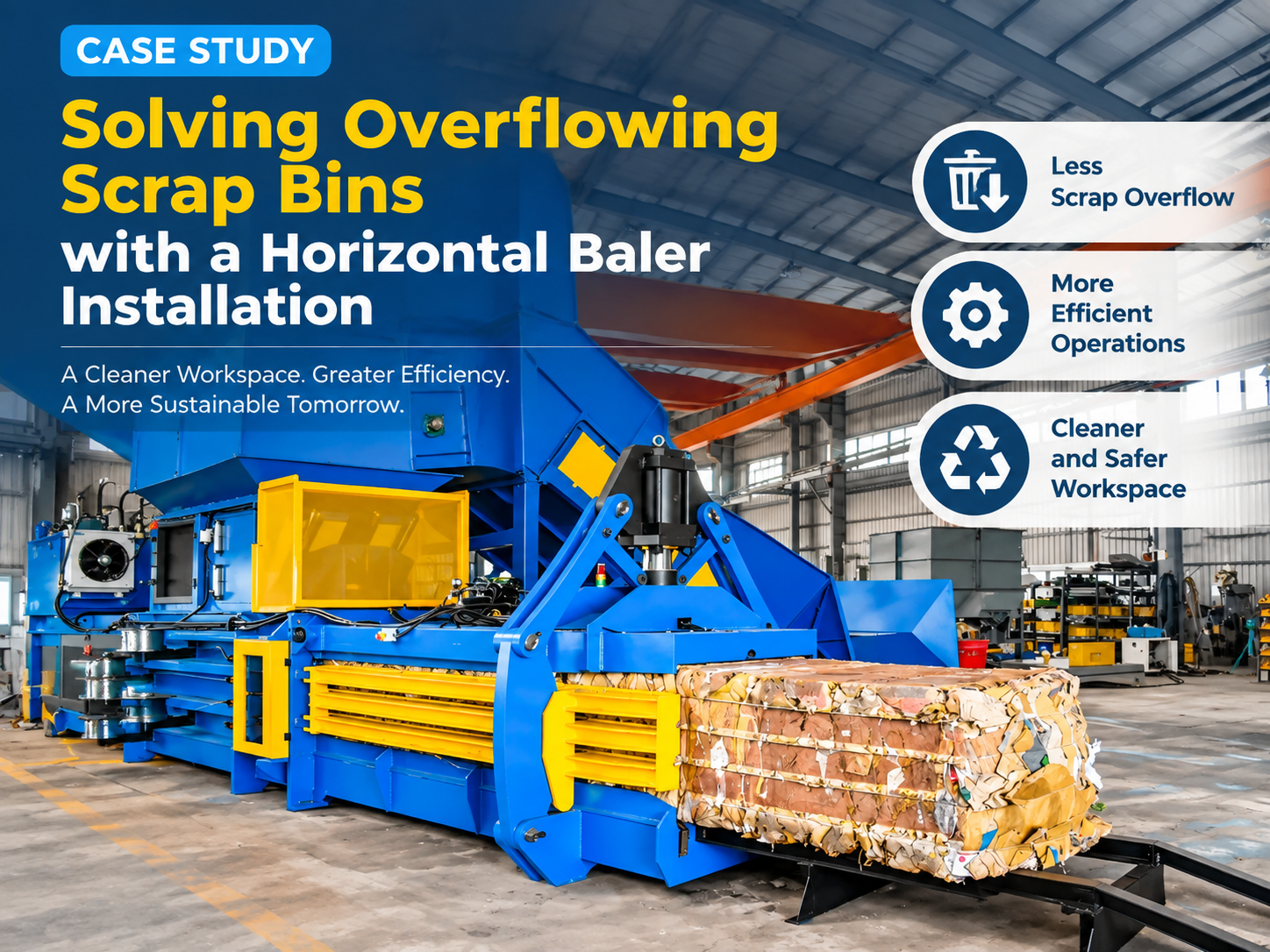 solving overflowing scrap bins with a horizontal baler installation a comprehensive guide
