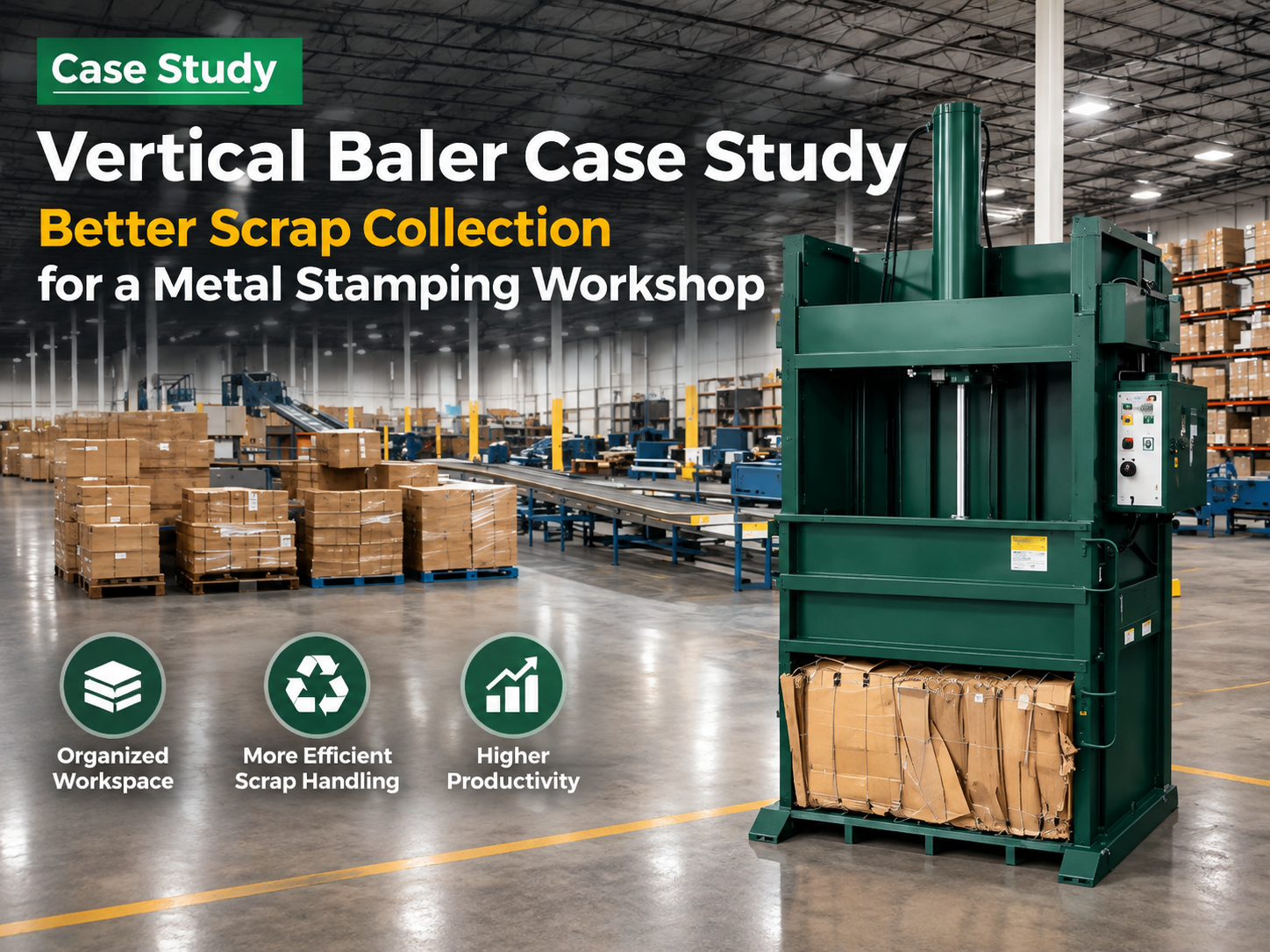 vertical baler case study better scrap collection for a metal stamping workshop