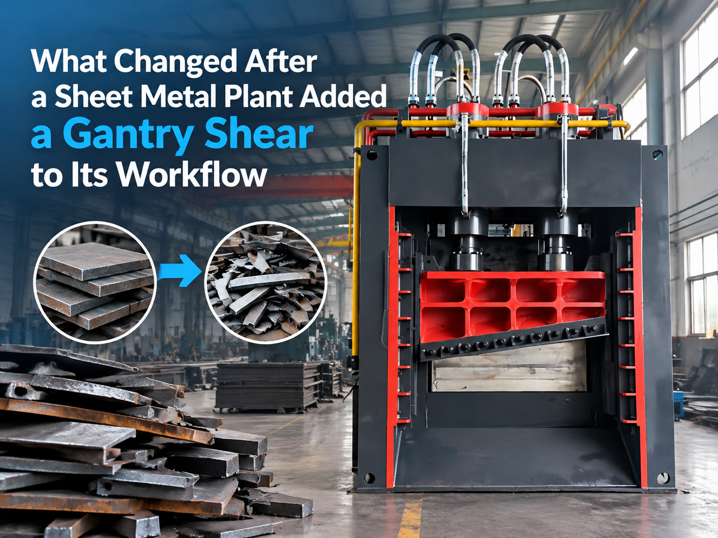 what changed after a sheet metal plant added a gantry shear to its workflow a comprehensiv