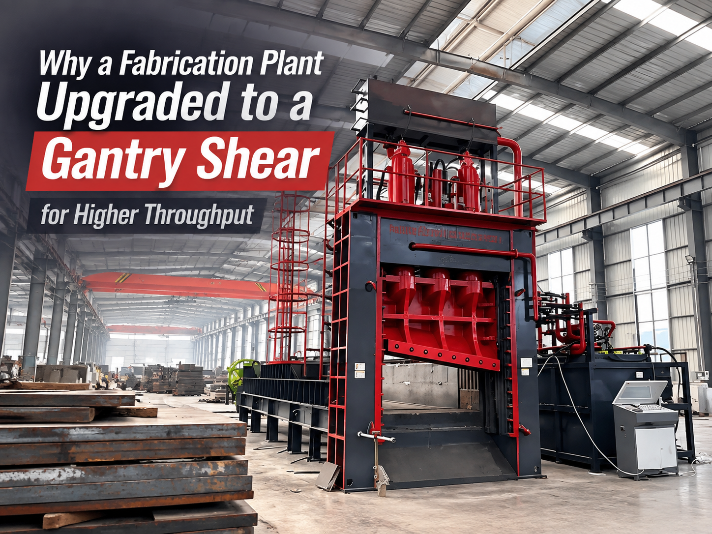 why a fabrication plant upgraded to a gantry shear for higher throughput 1