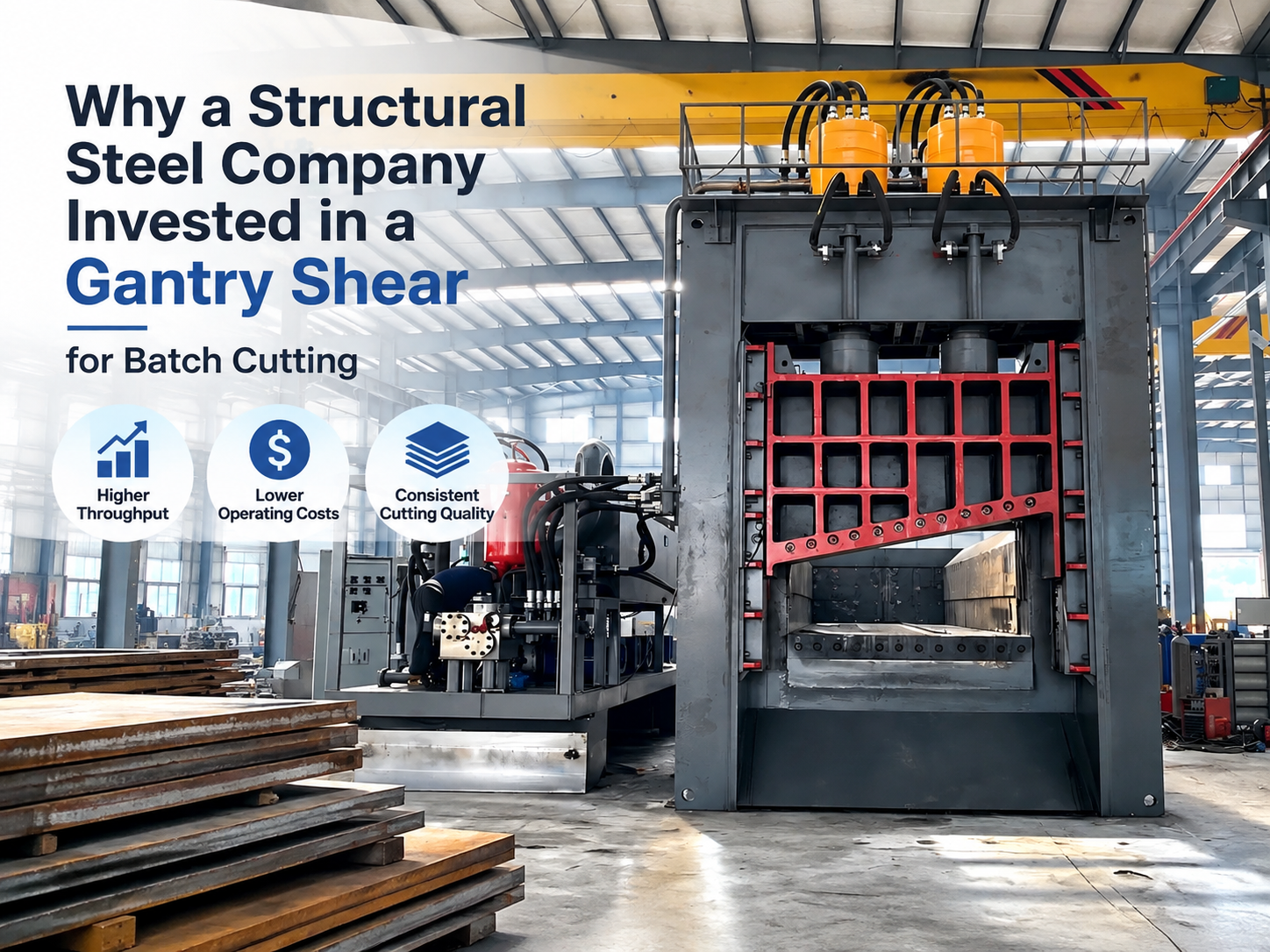 why a structural steel company invested in a gantry shear for batch cutting a strategic an