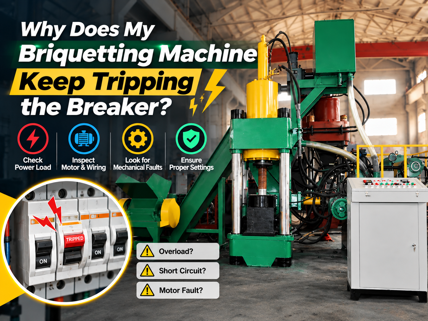 why does my briquetting machine keep tripping the breaker a comprehensive troubleshooting