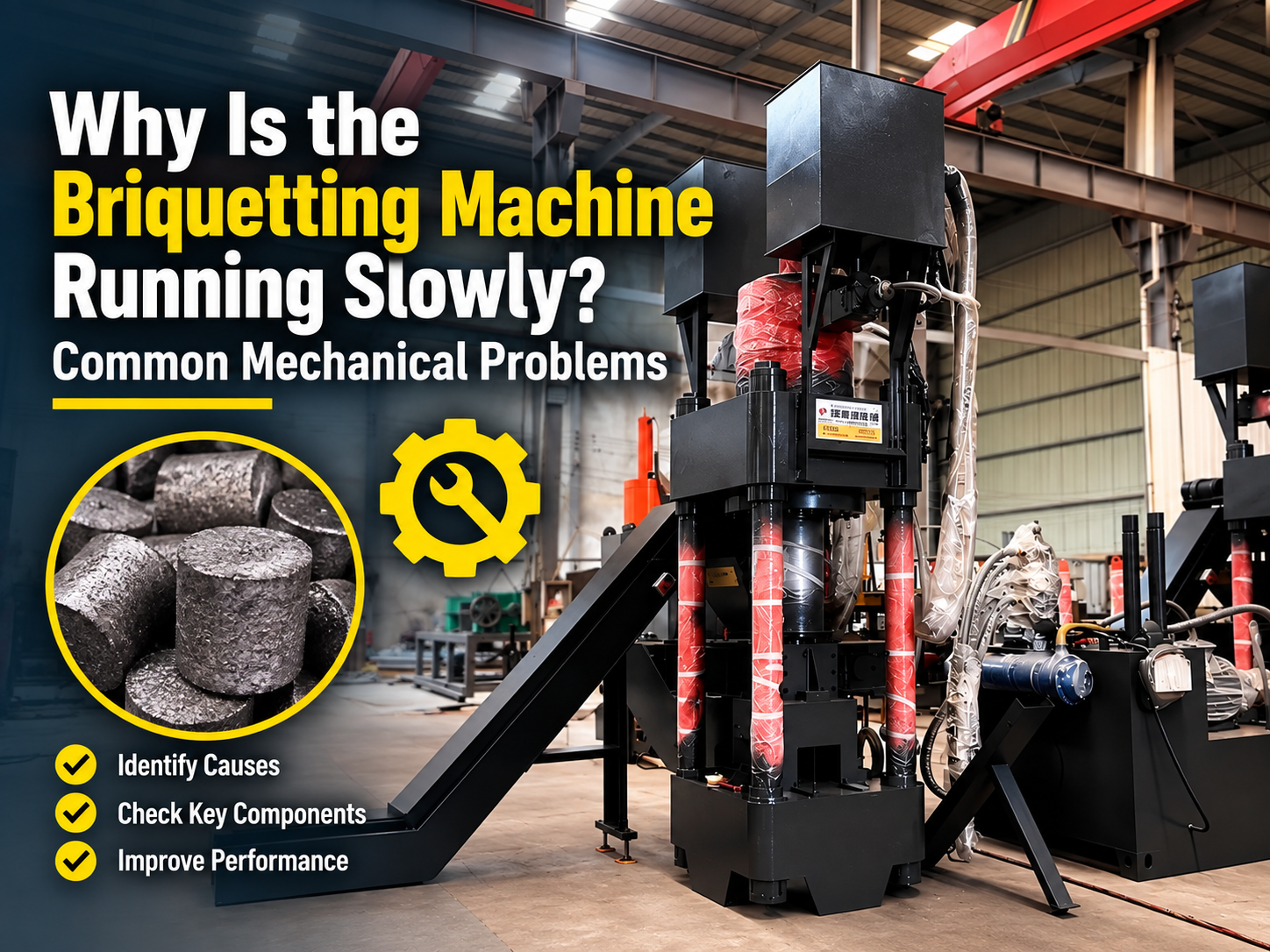 why is the briquetting machine running slowly common mechanical problems and solutions