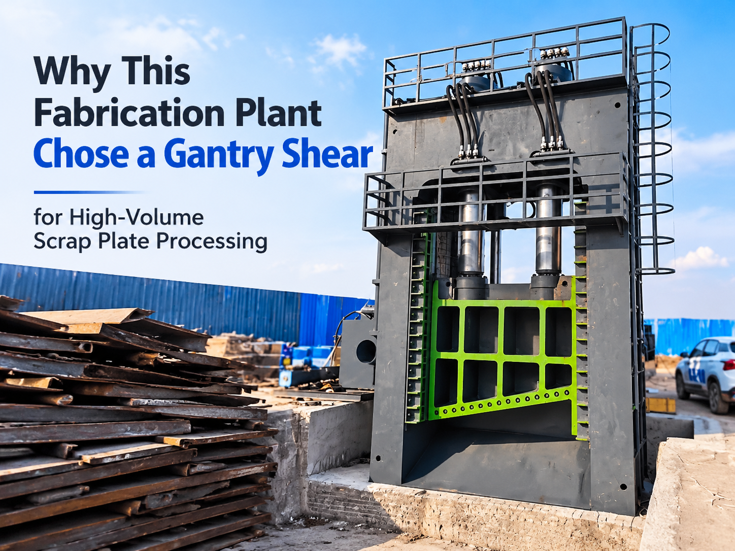 why this fabrication plant chose a gantry shear for high volume scrap plate processing 1