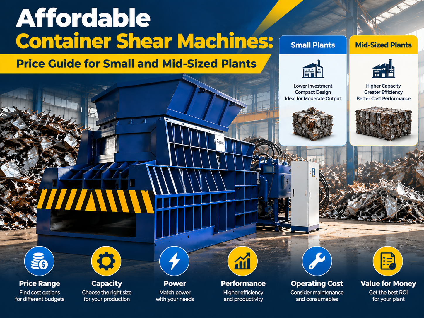 affordable container shear machines price guide for small and mid sized plants