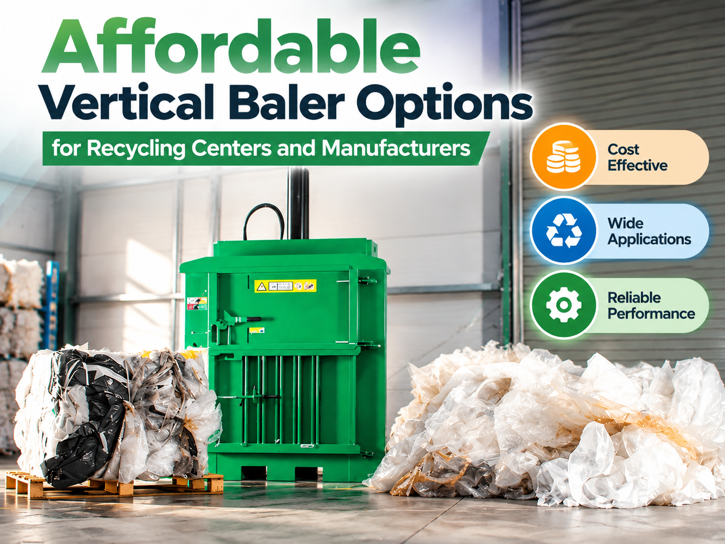 affordable vertical baler options for recycling centers and manufacturers a comprehensive