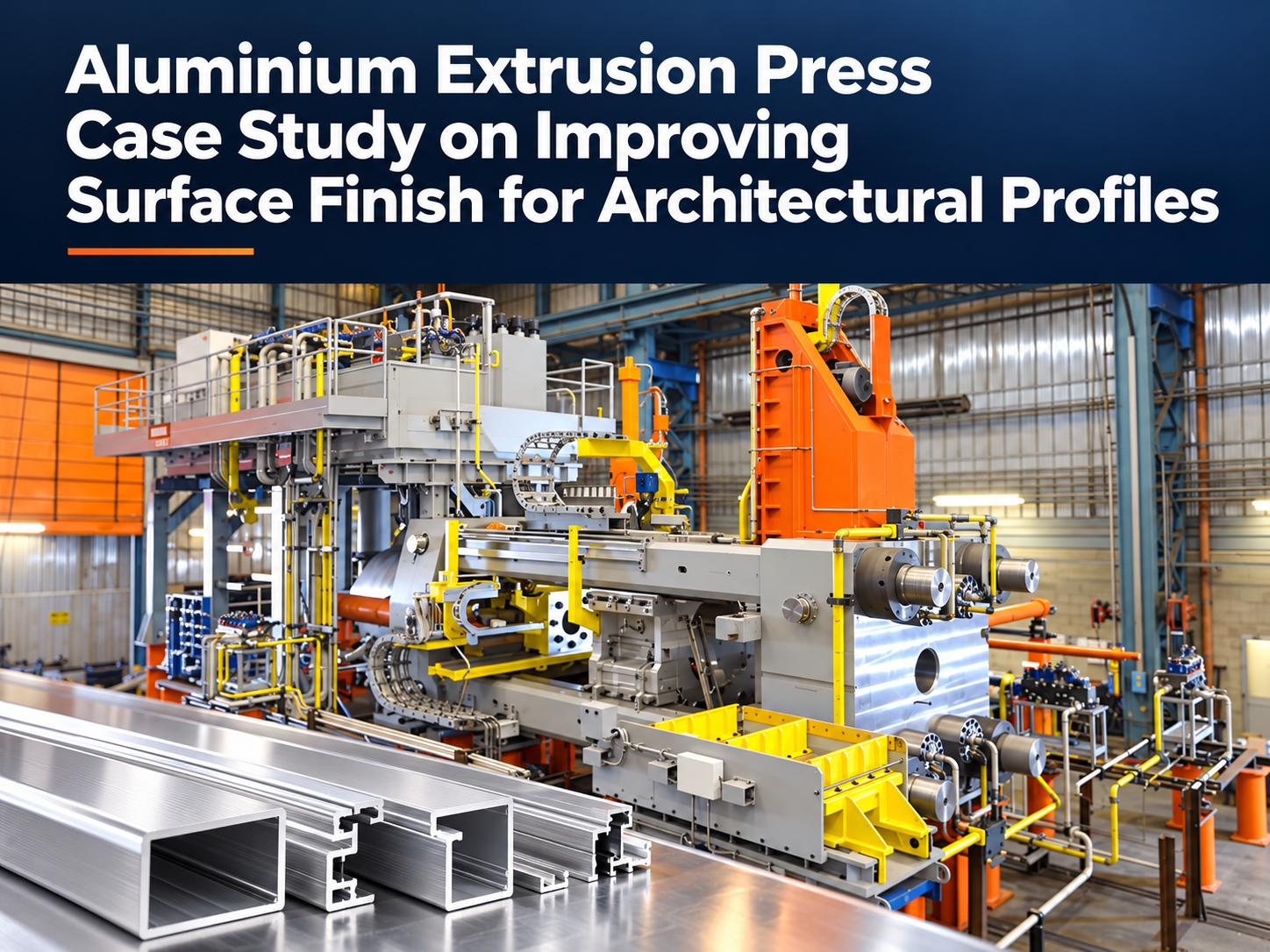 aluminium extrusion press case study on improving surface finish for architectural profile