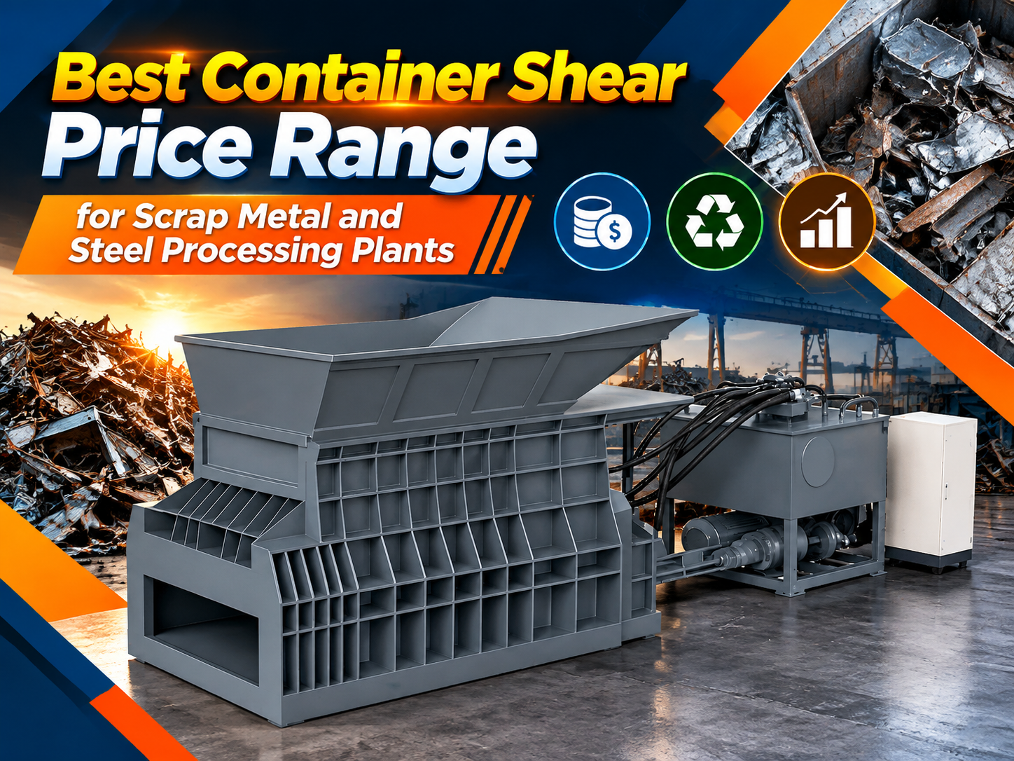 best container shear price range for scrap metal and steel processing plants a comprehensi