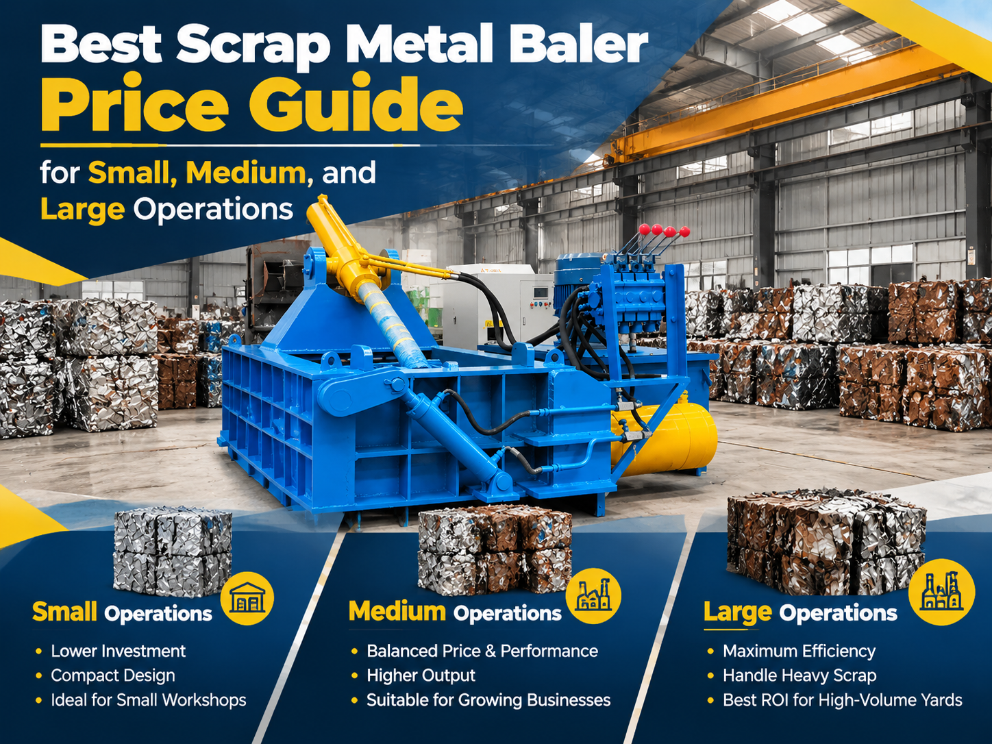 best scrap metal baler price guide for small medium and large operations
